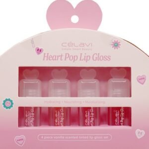 [CÉLAVI] Heart pop lip gloss 4 pz